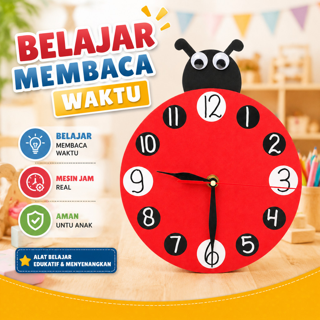 Stok Jam Belajar Anak Maket Indonesia